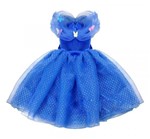 Ficha técnica e caractérísticas do produto Vestido Fantasia Infantil Cinderela Azul Escuro - Importado