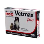 Ficha técnica e caractérísticas do produto Vetmax Plus Vermífugo Cães 10kg C/ 4 Comp - Vetnil