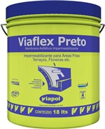 Ficha técnica e caractérísticas do produto Viaflex 18 Kg - Preto - Viapol