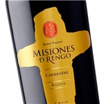Ficha técnica e caractérísticas do produto Vinho Tinto Chileno Misiones de Rengo Reserva Carmenere - 750 Ml