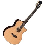 Ficha técnica e caractérísticas do produto Violão Elétrico Taurus Venetian VM681DTST Encordamento Nylon Natural Satin Honey Michael