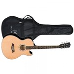 Ficha técnica e caractérísticas do produto Violão Michael Galaxy Vm525Dt Natural Satin Florentine com Equalizador Tensor e Bag (St)