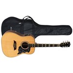 Ficha técnica e caractérísticas do produto Violão Michael Galaxy Vm925dt St Natural Satin com Cordas em Aço Equalizador e Bag