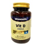 Ficha técnica e caractérísticas do produto Vit D 60Caps Vitaminlife - SEM SABOR