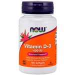 Vitamin D-3 400 UI (180 Softgels) - Now Sports