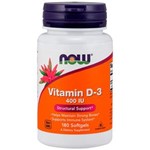 Ficha técnica e caractérísticas do produto Vitamin D-3 400 Ui (180 Softgels) - Now Sports