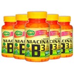 Vitamina B3 (Niacina) - 5 Un de 60 Cápsulas - Unilife