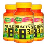 Vitamina B3 (Niacina) - 3 Un de 60 Cápsulas - Unilife