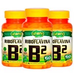 Vitamina B2 (Riboflavina) - 3 Un de 60 Cápsulas - Unilife