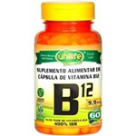 Ficha técnica e caractérísticas do produto Vitamina B12 Cobalamina Vegana 60 cápsulas de 450mg