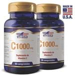 Ficha técnica e caractérísticas do produto Vitamina C 1000mg Kit 02 Unidades Vitgold 60 Comprimidos
