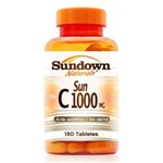 Ficha técnica e caractérísticas do produto Vitamina C 1000mg - Sundown Vitaminas - 180 Comprimidos