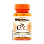 Ficha técnica e caractérísticas do produto Vitamina C - Sun C Sundown 500 Mg com 30 Comprimidos