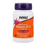 Ficha técnica e caractérísticas do produto Vitamina D3 2000 Ui Now Foods 120 Soft Gels