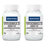Vitamina D 2000 UI - 2 Un de 60 Cápsulas - NewNutrition