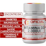 Ficha técnica e caractérísticas do produto Vitamina D3 2000Ui 60 Cápsulas - Oficialfarma
