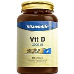 Ficha técnica e caractérísticas do produto Vitamina D 2000UI - 60 Softgels - Vitaminlife