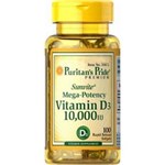 Ficha técnica e caractérísticas do produto Vitamina D3 10.000 Iu Importada Puritans Pride - 100 SOFTGELS