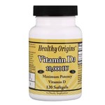 Ficha técnica e caractérísticas do produto Vitamina D3 10,000ui 120 Softgels Healthy Origins