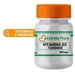 Ficha técnica e caractérísticas do produto Vitamina D3 10.000UI 60 Cápsulas - Extrato Flora