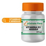 Ficha técnica e caractérísticas do produto Vitamina D3 40.000UI 60 Cápsulas - Extrato Flora