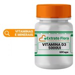 Ficha técnica e caractérísticas do produto Vitamina D3 5.000UI 60 Cápsulas - Extrato Flora