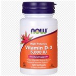 Vitamina D-3 5000 Ui 120 Softgels Now Foods