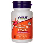 Ficha técnica e caractérísticas do produto Vitamina D D-3 5000 UI (240 SGels) Now Foods