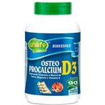 Ficha técnica e caractérísticas do produto Vitamina D3 Cálcio e Magnésio Ósteo Procalcium 90 Cápsulas de 950mg - Unilife