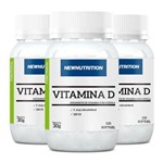Vitamina D - 3 Un de 120 Cápsulas - NewNutrition