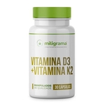 Ficha técnica e caractérísticas do produto Vitamina D3 + Vitamina K2 (Mk-7) 30 Cápsulas