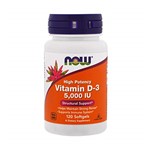 Ficha técnica e caractérísticas do produto Vitamina DD 5000 IU (120 Softgels) Now Foods
