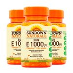 Ficha técnica e caractérísticas do produto Vitamina E 1000 UI - 3 un de 50 cápsulas - Sundown