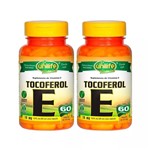 Ficha técnica e caractérísticas do produto Vitamina e Tocoferol 10mg 60 Cápsulas 470mg Unilife Kit 2un