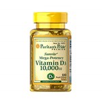 Ficha técnica e caractérísticas do produto Vitamina D3 10000ui 200 Softgels Importado - Puritans Pride