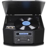 Ficha técnica e caractérísticas do produto Vitrola com Sistema Hi-Fi Gf-550 com Toca-Discos, Cassete, CD e Rádio - 110V
