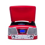 Ficha técnica e caractérísticas do produto Vitrola Raveo Harmony com Bluetooth - Vermelha