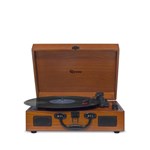 Vitrola Raveo Sonetto com Bluetooth, Toca Discos, CD Player, Entrada USB Wood Bivolt