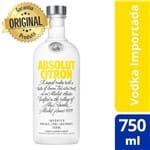 Ficha técnica e caractérísticas do produto Vodka Importada Absolut Citron 750ml