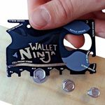 Ficha técnica e caractérísticas do produto Wallet Ninja - Cartão Gadget Multifuncional 18 Em 1