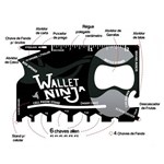 Ficha técnica e caractérísticas do produto Wallet Ninja - Cartão Gadget Multifuncional 18 em 1