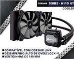 Ficha técnica e caractérísticas do produto Water Cooler Corsair HYDRO SERIES H110I GT - Radiador 280mm - CW-9060019-WW