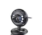 Ficha técnica e caractérísticas do produto Web Cam com Microfone Preta Night Vision Wc045 Multilaser