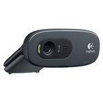 Ficha técnica e caractérísticas do produto Web Cam Logitech C270 HD 720P 3 Megapixels com Microfone Cor Chumbo e Preto