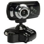Ficha técnica e caractérísticas do produto Webcam 30Mp Usb com Led Visão Noturna Preta C3-Tech Wb2105-P
