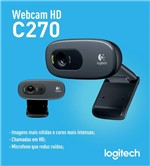 Ficha técnica e caractérísticas do produto Webcam C270 HD Logitech