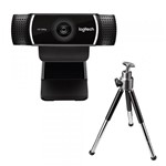 Ficha técnica e caractérísticas do produto Webcam C922 Full Hd 1080p Preta 960-001087 Logitech