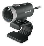 Ficha técnica e caractérísticas do produto Webcam Cinema USB Preta Microsoft - H5D00013