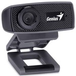 Ficha técnica e caractérísticas do produto Webcam Genius 32200223101 FaceCam 1000X, 720p HD Preto - USB, com Microfone