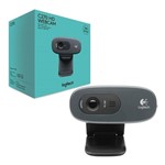 Ficha técnica e caractérísticas do produto Webcam Logitech Hd 720p C270 Usb Cinza
